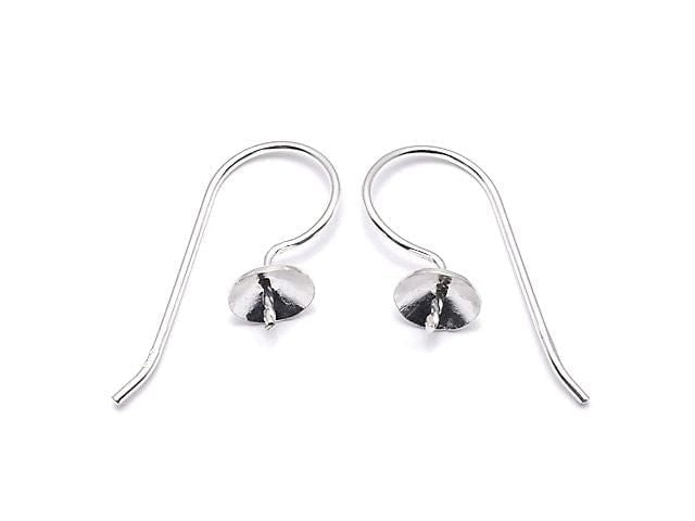 Silver 925 Earwire 23x10mm with eyelet (1 pair)