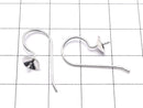 Silver925 Earwire 23x10mm with Heaton 1pair