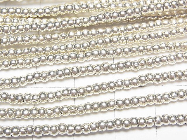 Karen Silver Roundel 2.5x2.5x1.5mm 1/4 or 1strand beads (aprx.27inch/67cm)