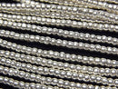 Karen Silver Rondelle 2x2x1.5mm 1/4 or 1strand beads (aprx.28inch/69cm)