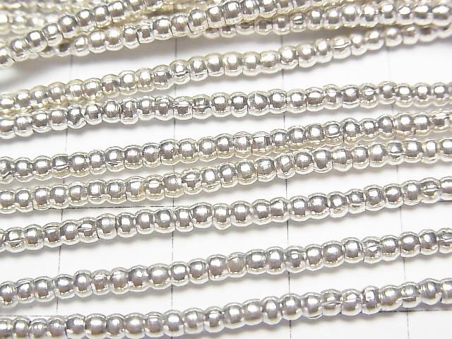 Karen Silver Rondelle 2x2x1.5mm 1/4 or 1-strand beads (approx. 28 inches/69 cm)