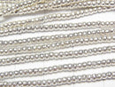 Karen Silver Rondelle 2x2x1.5mm 1/4 or 1strand beads (aprx.28inch/69cm)