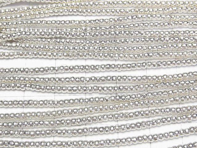 Karen Silver Roundel 2x2x1.5mm 1/4 or 1strand beads (aprx.28inch/69cm)