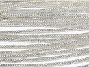 Karen Silver Rondelle 2x2x1.5mm 1/4 or 1strand beads (aprx.28inch/69cm)