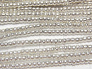 Karen Silver Rondelle (Tube) 2x2x1.5mm 1/4 or 1strand beads (aprx.28inch/69cm)