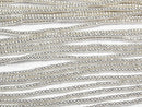 Karen Silver Rondelle (Tube) 2x2x1.5mm 1/4 or 1strand beads (aprx.28inch/69cm)