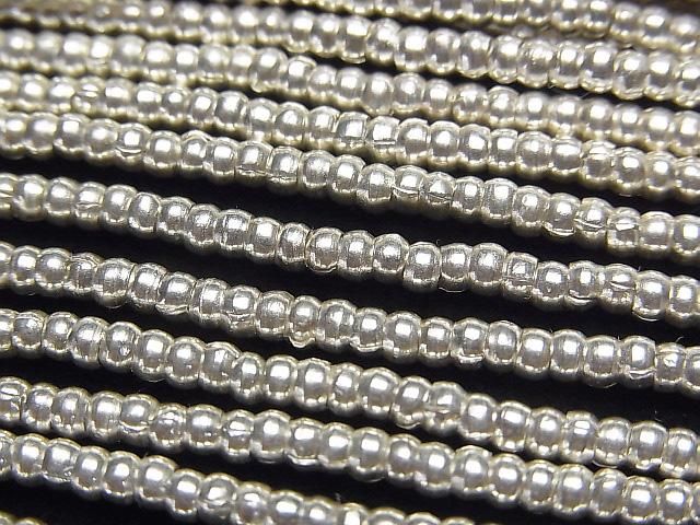 Karen Silver Rondelle 2.5x2.5x1.5mm 1/4 or 1strand beads (approx. 28 inches/69 cm)
