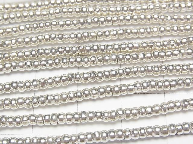 Karen Silver Rondelle 2.5x2.5x1.5mm 1/4 or 1strand beads (approx. 28 inches/69 cm)
