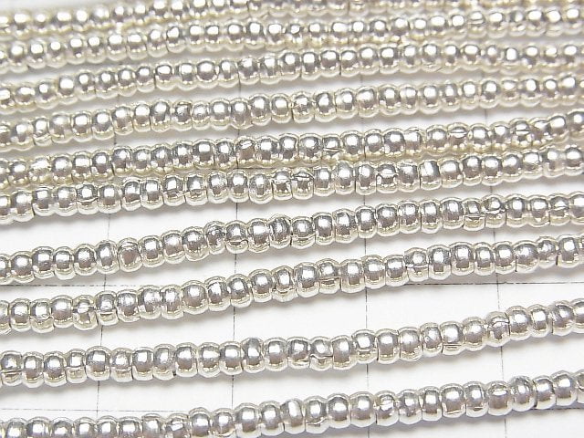 Karen Silver Roundel 2.5x2.5x1.5mm 1/4 or 1strand beads (aprx.28inch/69cm)