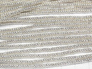 Karen Silver Rondelle 2.5x2.5x1.5mm 1/4 or 1strand beads (aprx.28inch/69cm)