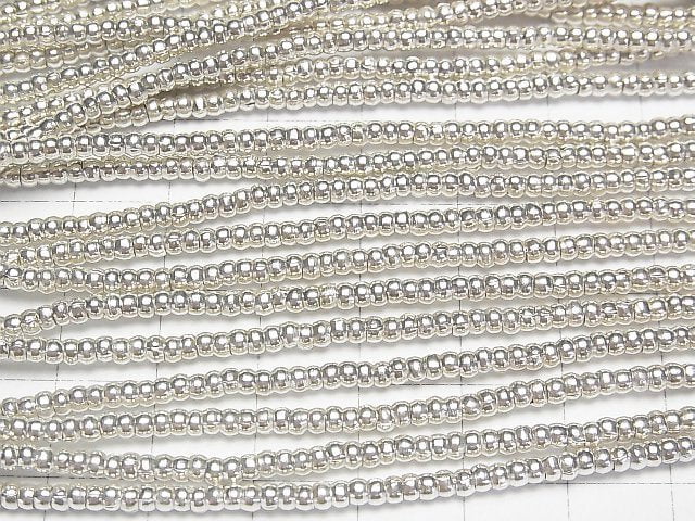 Karen Silver Roundel 2.5x2.5x1.5mm 1/4 or 1strand beads (aprx.28inch/69cm)