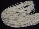 Karen Silver Rondelle 2.5x2.5x1.5mm 1/4 or 1strand beads (aprx.28inch/69cm)