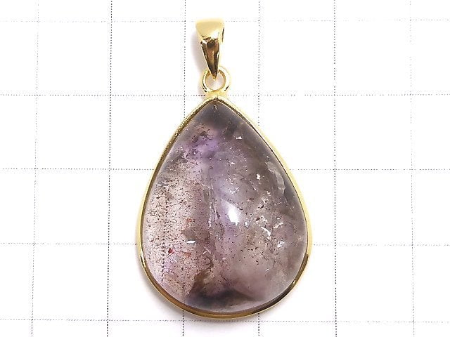 [Video][One of a kind] High Quality Elestial Quartz AAA- Pendant 18KGP NO.18