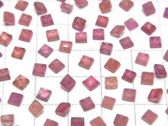 Rubis de haute qualité AAA - Taille Sugarloaf 4x4mm 5 pièces