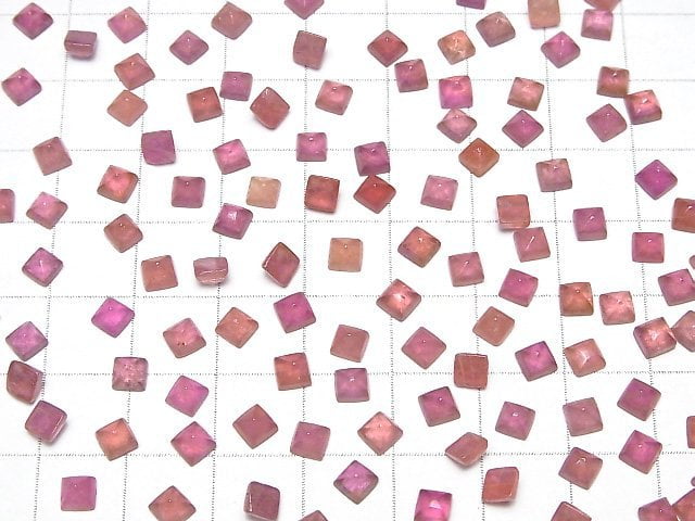 Rubis de haute qualité AAA - Taille Sugarloaf 4x4mm 5 pièces