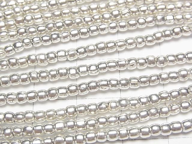 Karen Silver Rondelle 2.5x2.5x2mm 1/4 or 1-strand beads (approx. 27 inches/67 cm)