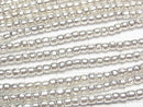 Karen Silver Rondelle 2.5x2.5x2mm 1/4 or 1strand beads (aprx.27inch/67cm)