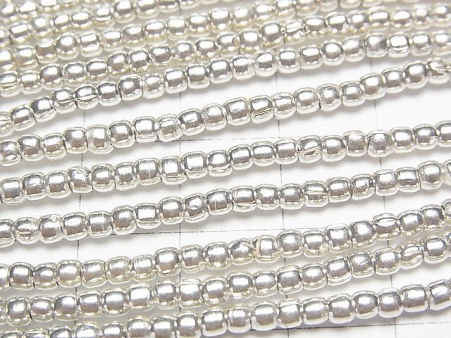 Karen Silver Roundel 2.5x2.5x2mm 1/4 or 1strand beads (aprx.27inch/67cm)