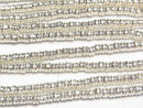 Karen Silver Patterned Rondelle 3x3x2mm White Silver 1/4 or 1strand beads (aprx.27inch/67cm)