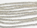 Karen Silver Patterned Rondelle 3x3x2mm White Silver 1/4 or 1strand beads (aprx.27inch/67cm)