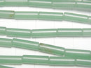 [Video] Green Aventurine Tube 13x4x4mm 1strand beads (aprx.15inch/37cm)