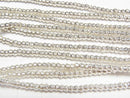 Karen Silver Patterned Rondelle 2.5x2.5x1.5mm 1/4 or 1strand beads (aprx.28inch/69cm)