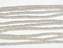 Karen Silver Patterned Rondelle 2.5x2.5x1.5mm 1/4 or 1strand beads (aprx.28inch/69cm)