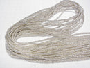 Karen Silver Patterned Rondelle 2.5x2.5x1.5mm 1/4 or 1strand beads (aprx.28inch/69cm)
