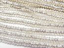 Karen Silver Patterned Rondelle 3.5x3.5x1.5mm 1/8 or 1strand beads (aprx.27inch/68cm)