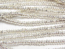 Karen Silver Patterned Rondelle 3.5x3.5x1.5mm 1/8 or 1strand beads (aprx.27inch/68cm)