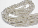 Karen Silver Patterned Rondelle 3.5x3.5x1.5mm 1/8 or 1strand beads (aprx.27inch/68cm)