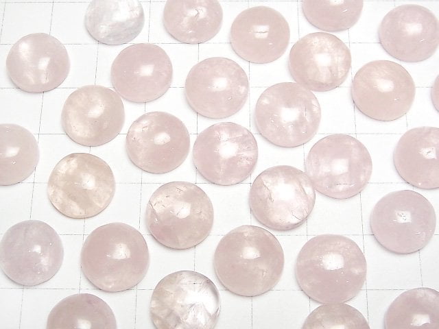 [Video]Morganite AAA- Round Cabochon 12x12mm 1pc