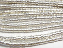 Karen Silver Rondelle 3x3x1mm 1/8 or 1 strand beads (approx. 27 inches/68 cm)