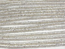 Karen Silver Rondelle 3x3x1mm 1/8 or 1 strand beads (approx. 27 inches/68 cm)