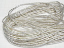Karen Silver Rondelle 3x3x1mm 1/8 or 1 strand beads (approx. 27 inches/68 cm)