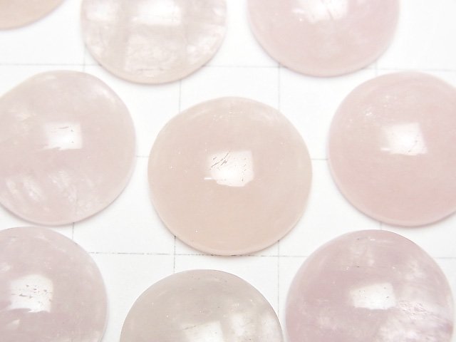 [Video] Morganite AAA- Round Cabochon 16x16mm 1pc