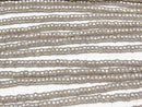 Karen Silver Patterned Rondelle 2.5x2.5x1.5mm 1/4 or 1strand beads (aprx.27inch/68cm)