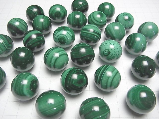 [Video] Malachite AAA Sphere ,Round 20mm 1pc