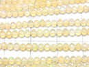 [Video]High Quality! Ethiopian Opal AA++ Faceted Button Rondelle half or 1strand beads (aprx.12inch/30cm)
