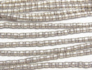 Karen Silver Patterned Rondelle 3x3x2.5mm 1/4 or 1strand beads (aprx.28inch/69cm)