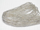 Karen Silver Patterned Rondelle 3x3x2.5mm White Silver 1/4 or 1strand beads (aprx.28inch/69cm)