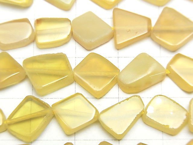 [Video] Yellow Opal AA++ Slice Nugget 1strand beads (aprx.7inch/18cm)