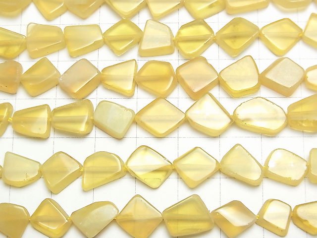 [Video] Yellow Opal AA++ Slice Nugget 1strand beads (aprx.7inch/18cm)