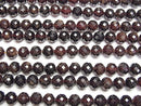 [Video]High Quality! Hessonite Garnet AA+ Faceted Round 8mm 1strand beads (aprx.15inch/36cm)