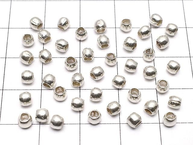 Karen Silver Rondelle (Tube) 3.5x3.5x3mm 10pcs