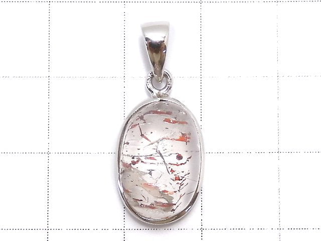 [Video][One of a kind] High Quality Lepidocrocite in Quartz AAA- Pendant Silver925 NO.23