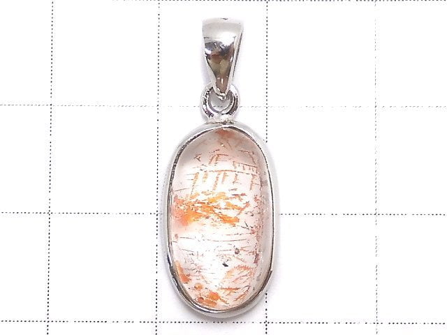 [Video][One of a kind] High Quality Lepidocrocite in Quartz AAA- Pendant Silver925 NO.24