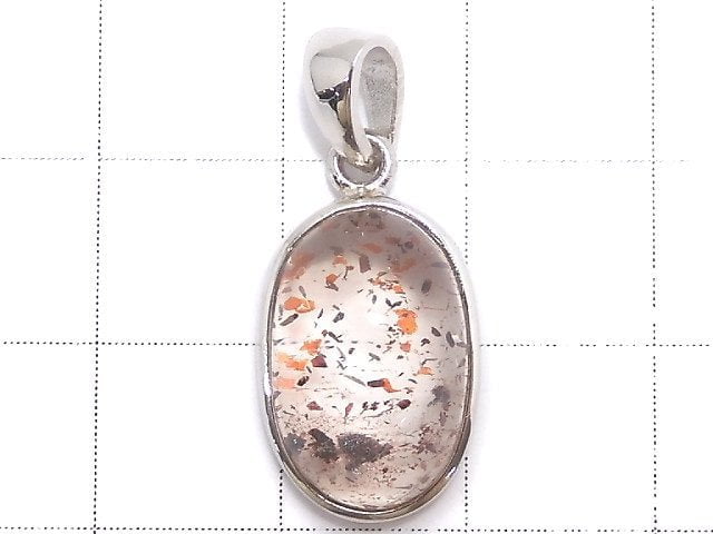 [Video][One of a kind] High Quality Lepidocrocite in Quartz AAA- Pendant Silver925 NO.26