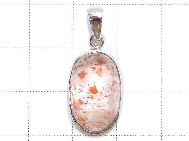 [Video][One of a kind] High Quality Lepidocrocite in Quartz AAA- Pendant Silver925 NO.28