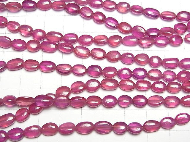 [Video]High Quality Ruby AA++ Oval half or 1strand beads (aprx.15inch/36cm)